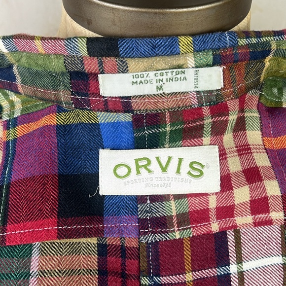 Orvis Patchwork Button Down Shirt - Picture 6 of 7